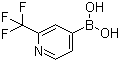 [2-(Trifluoromethyl)pyridin-4-yl]boronic acid molecular structure (CAS 1093407-58-9)