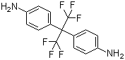 2,2-Bis(4-aminophenyl)hexafluoropropane molecular structure (CAS 1095-78-9)