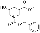 Methyl 1-Cbz-5-hydroxypiperidine-3-carboxylate molecular structure (CAS 1095010-45-9)