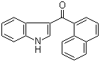 结构式 CAS# 109555-87-5, 3-(1-萘甲酰基)吲哚