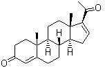 结构式 CAS# 1096-38-4, 16-去氢黄体酮; 孕甾-4,16-二烯-3,20-二酮