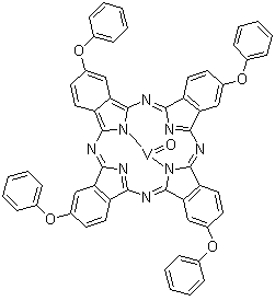 结构式 CAS# 109738-21-8, 2,9,16,23-四苯氧基-29H,31H-酞菁氧钒