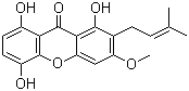 结构式 CAS# 110187-11-6, 1,5,8-三羟基-3-甲氧基-2-异戊烯基氧杂蒽酮