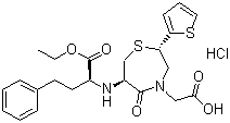 盐酸替莫普利分子结构 (CAS 110221-44-8)