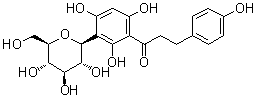 1-(3-beta-D-Glucopyranosyl-2,4,6-trihydroxyphenyl)-3-(4-hydroxyphenyl)-1-propanone molecular structure (CAS 11023-94-2)