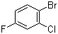 结构式 CAS# 110407-59-5, 1-溴-2-氯-4-氟苯; 4-溴-3-氯氟苯