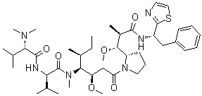结构式 CAS# 110417-88-4, Dolastatin 10