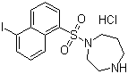 Hexahydro-1-[(5-iodo-1-naphthalenyl)sulfonyl]-1H-1,4-diazepine hydrochloride molecular structure (CAS 110448-33-4)