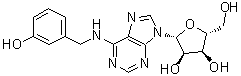 结构式 CAS# 110505-76-5, N-(3-羟基苄基)腺苷