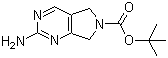 结构式 CAS# 1105187-42-5, 2-氨基-5H-吡咯并[3,4-d]嘧啶-6(7H)-甲酸叔丁酯