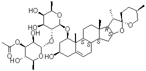 结构式 CAS# 11054-24-3, 麦冬皂苷 A