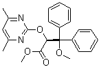 structure of CAS# 1106685-61-3, (alphaS)-alpha-[(4,6-Dimethyl-2-pyrimidinyl)oxy]-beta-methoxy-beta-phenylbenzenepropanoic acid methyl ester