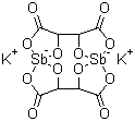 structure of CAS# 11071-15-1, L-Antimony potassium tartrate;Dipotassium bis(mu-(tartrato(4-)-O1,O2:O3,O4))diantimonate