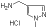 结构式 CAS# 1107601-70-6, 1-甲基-1H-吡唑-4-甲胺盐酸盐