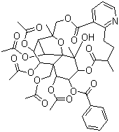 结构式 CAS# 11088-09-8, 雷公藤次碱