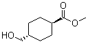 structure of CAS# 110928-44-4, Methyl trans-4-(hydroxymethyl)cyclohexanecarboxylate;trans-4-(Hydroxymethyl)cyclohexanecarboxylic acid methyl ester; trans-4-(Methoxycarbonyl)cyclohexanemethanol