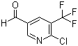 结构式 CAS# 1113049-90-3, 6-氯-5-(三氟甲基)吡啶-3-甲醛