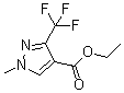 structure of CAS# 111493-74-4, 1-Methyl-3-(trifluoromethyl)-1H-pyrazole-4-carboxylic acid ethyl ester;1-Methyl-3-trifluoromethylpyrazole-4-carboxylic acid ethyl ester; Ethyl 1-methyl-3-trifluoromethyl-1H-pyrazole-4-carboxylate; Ethyl 1-methyl-3-trifluoromethyl-4-pyrazolecarboxylate; Ethyl 3-(trifluoromethyl)-1-methyl-1H-pyrazole-4-carboxylate