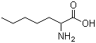 结构式 CAS# 1115-90-8, 2-氨基庚酸