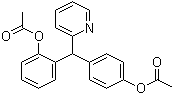 2,4'-(2-Pyridylmethylene)diphenol diacetate molecular structure (CAS 111664-35-8)