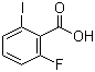 结构式 CAS# 111771-08-5, 2-氟-6-碘苯甲酸