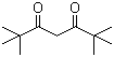 structure of CAS# 1118-71-4, 2,2,6,6-Tetramethylheptane-3,5-dione;1,3-Di-tert-butyl-1,3-propanedione; 2,2,6,6-Tetramethyl-3,5-heptanedione