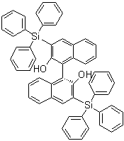 结构式 CAS# 111822-69-6, (1R)-3,3'-二(三苯基硅烷基)[1,1'-联萘]-2,2'-二醇