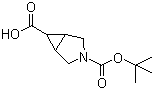structure of CAS# 1119512-39-8, 3-Azabicyclo[3.1.0]hexane-3,6-dicarboxylic acid 3-tert-butyl ester