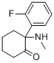 Fluoroketamine molecular structure (CAS 111982-50-4)