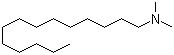 十四烷基二甲基叔胺分子结构 (CAS 112-75-4)