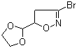 3-Bromo-5-[1,3]dioxolan-2-yl-4,5-dihydroisoxazole molecular structure (CAS 1120215-07-7)