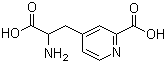 结构式 CAS# 112055-80-8, alpha-氨基-2-羧基-4-吡啶丙酸