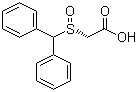 2-[(R)-(二苯基甲基)亚砜]乙酸分子结构 (CAS 112111-45-2)
