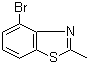 structure of CAS# 112146-10-8, 4-Bromo-2-methylbenzothiazole