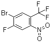 结构式 CAS# 1121586-27-3, 4-溴-5-氟-2-三氟甲基硝基苯; 1-溴-2-氟-4-硝基-5-(三氟甲基)苯