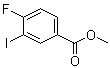 structure of CAS# 1121586-29-5, Methyl 4-fluoro-3-iodobenzoate;4-Fluoro-3-iodo-Benzoic acid methyl ester