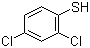 2,4-二氯苯硫酚分子结构 (CAS 1122-41-4)