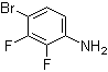 4-Bromo-2,3-difluoroaniline molecular structure (CAS 112279-72-8)