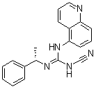 结构式 CAS# 1125758-85-1, N-氰基-N''-[(1S)-1-苯基乙基]-N'-5-喹啉基胍