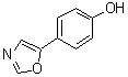 4-(恶唑-5-基)苯酚分子结构 (CAS 1128-71-8)
