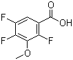 3-Methoxy-2,4,5-trifluorobenzoic acid molecular structure (CAS 11281-65-5)