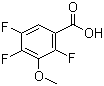 structure of CAS# 112811-65-1, 2,4,5-Trifluoro-3-methoxybenzoic acid