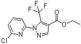 结构式 CAS# 1128268-00-7, 1-(6-氯吡啶-2-基)-5-三氟甲基-1H-吡唑-4-羧酸乙酯
