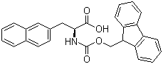 (S)-N-Fmoc-3-(2-naphthyl)alanine molecular structure (CAS 112883-43-9)