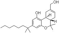 structure of CAS# 112924-45-5, Dexanabinol;1,1-Dimethylheptyl-11-hydroxytetrahydrocannabinol