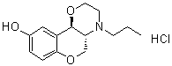 trans-3,4,4a,10b-Tetrahydro-4-propyl-2H,5H-[1]benzopyrano[4,3-b]-1,4-oxazin-9-ol hydrochloride molecular structure (CAS 112960-16-4)