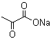 structure of CAS# 113-24-6, Sodium pyruvate;Sodium-2-ketopropionate; Sodium-2-oxopropanoate; 2-Oxo-propanoic acid sodium salt