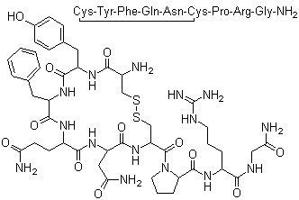 structure of CAS# 113-79-1, Argipressine;Arginine vasopressin
