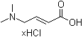 structure of CAS# 1130155-48-4, (2E)-4-(Dimethylamino)-2-butenoic acid hydrochloride (1:?)