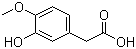 3-Hydroxy-4-methoxyphenylacetic acid molecular structure (CAS 1131-94-8)